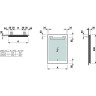 Зеркало LAUFEN LEELO 500 мм, с горизонтальной LED подсветкой 4000K, IP44 4.4762.2.950.144.1